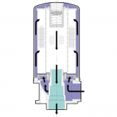 Сливной фильтр для установки на верхней крышке бак